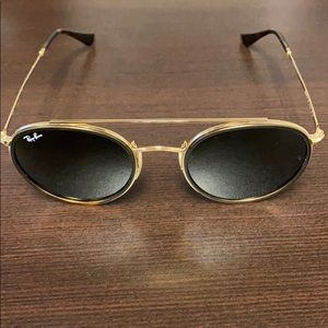 Ray Ban Round Double Bridge Frame Sunglasses
